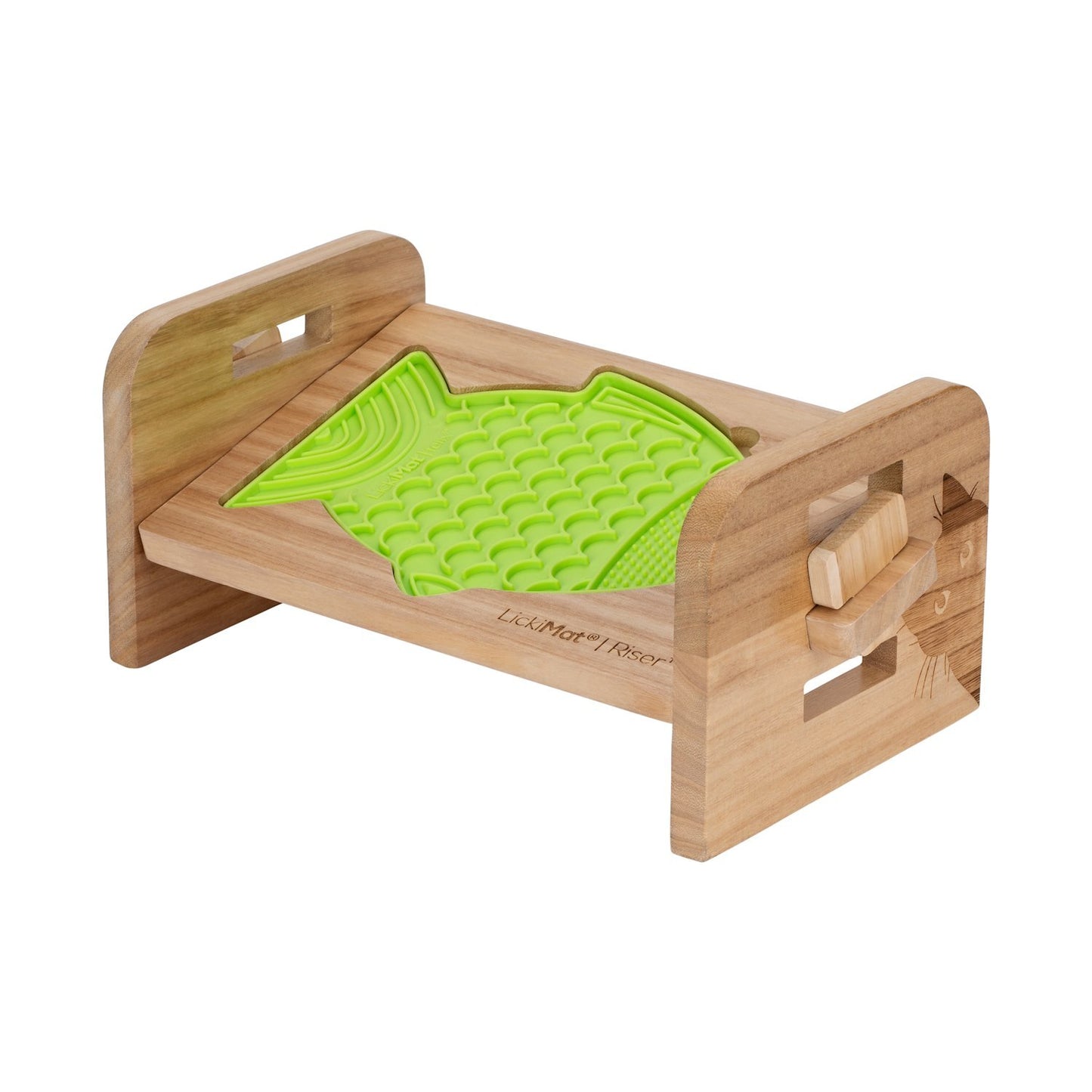 Lickimat Whisker Slow Feeder Bowl Adjustable Elevation Riser for Casper & Felix Lick Mats