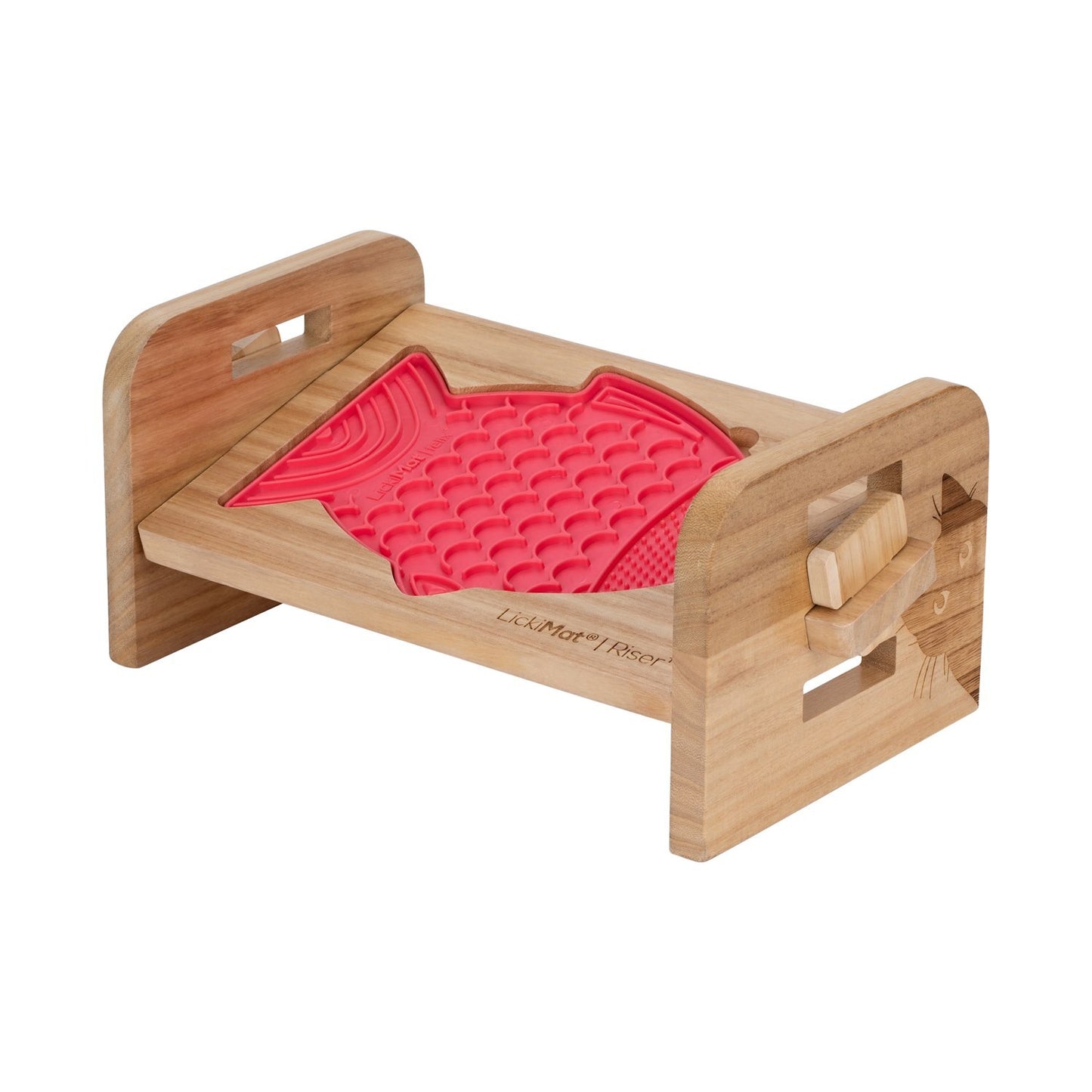 Lickimat Whisker Slow Feeder Bowl Adjustable Elevation Riser for Casper & Felix Lick Mats