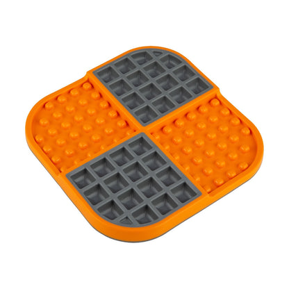 LickiMat Slomo Wet & Dry Double Slow Food Dog Bowl - Blue