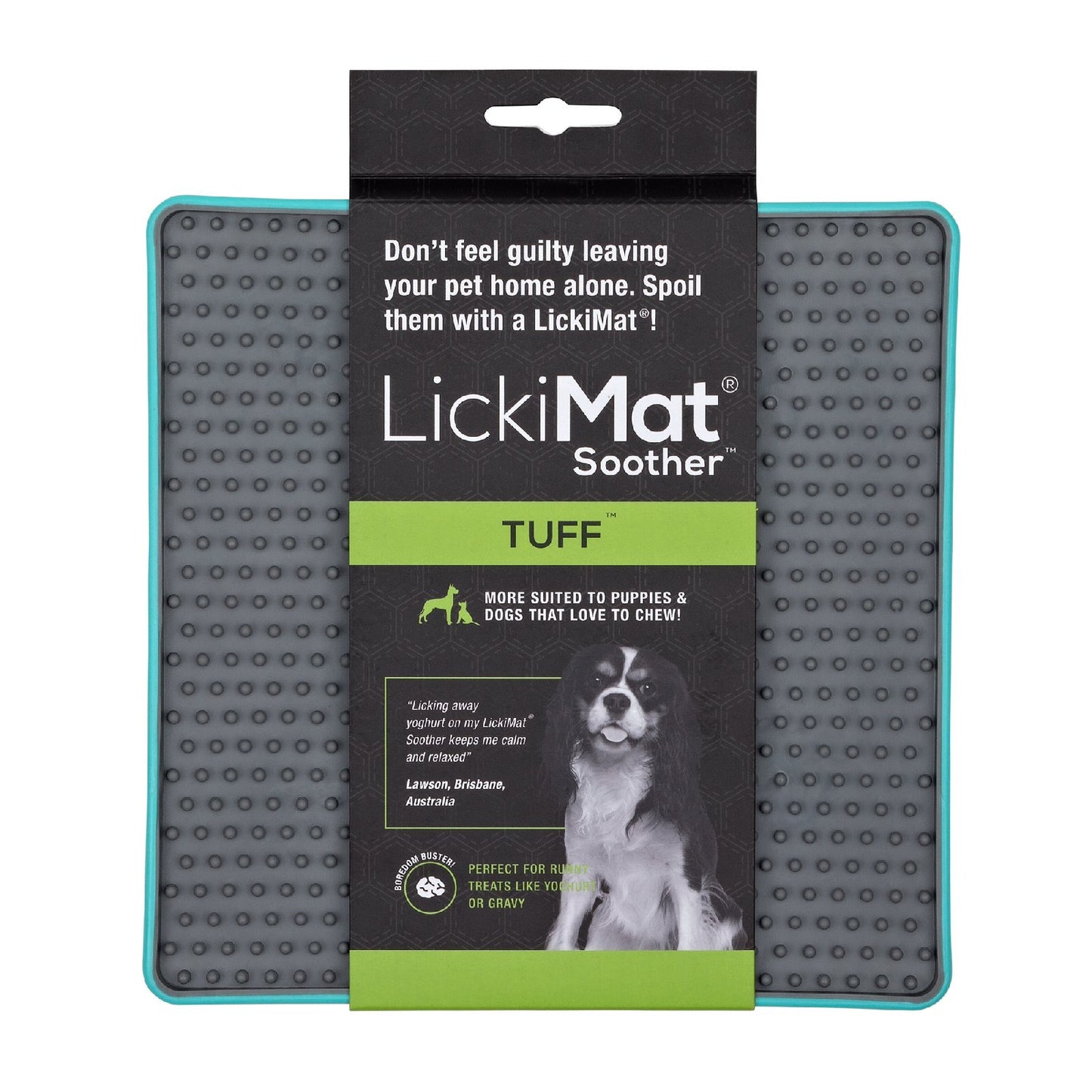 LickiMat Soother Tuff Slow Food Bowl Anti-Anxiety Mat for Dogs - Purple