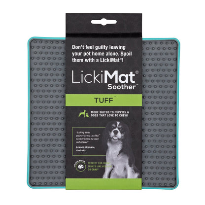LickiMat Soother Tuff Slow Food Bowl Anti-Anxiety Mat for Dogs - Purple