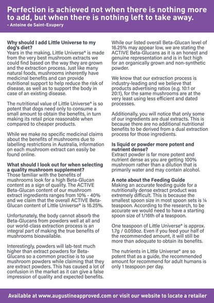 Augustine Approved Little Universe (Canine)