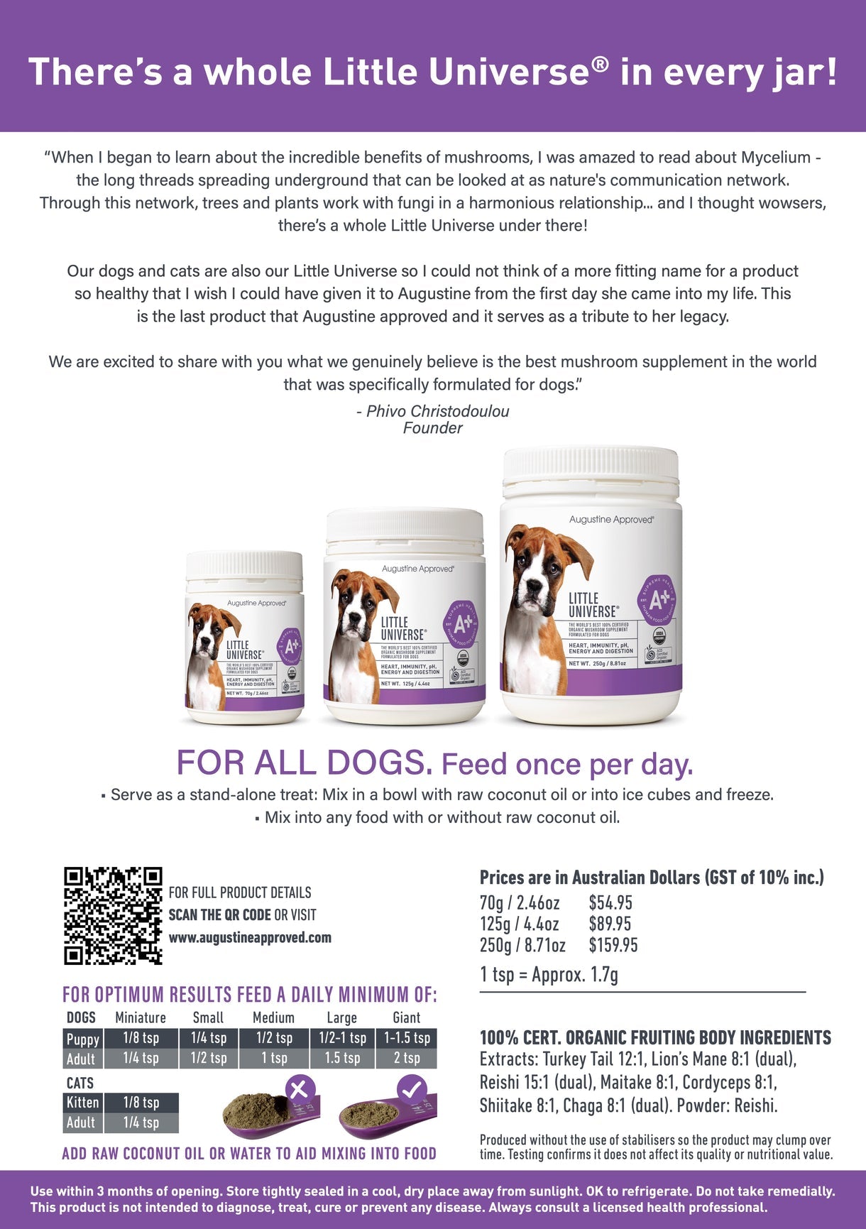 Augustine Approved Little Universe (Canine)