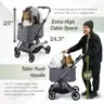 Ibiyaya Maxi Deep Carriage Pet Stroller - Grey