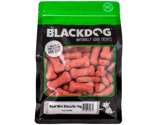 Black Dog – Oven Baked Biscuits – Mini 1kg