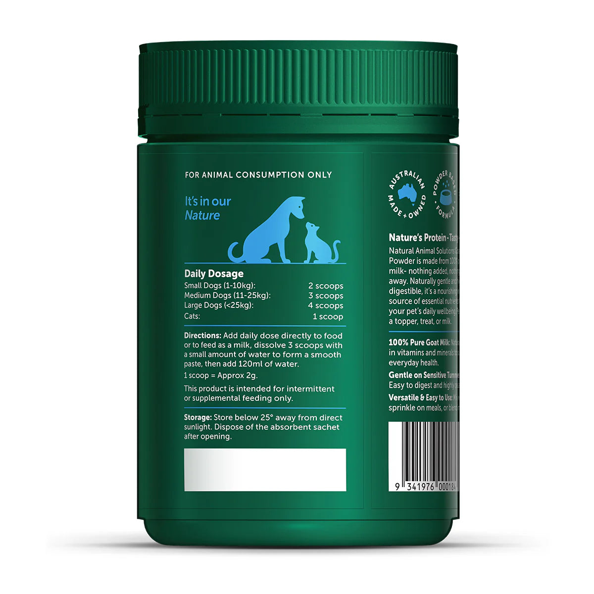 Natural Animal Solutions - Goat Milk Powder - 400g