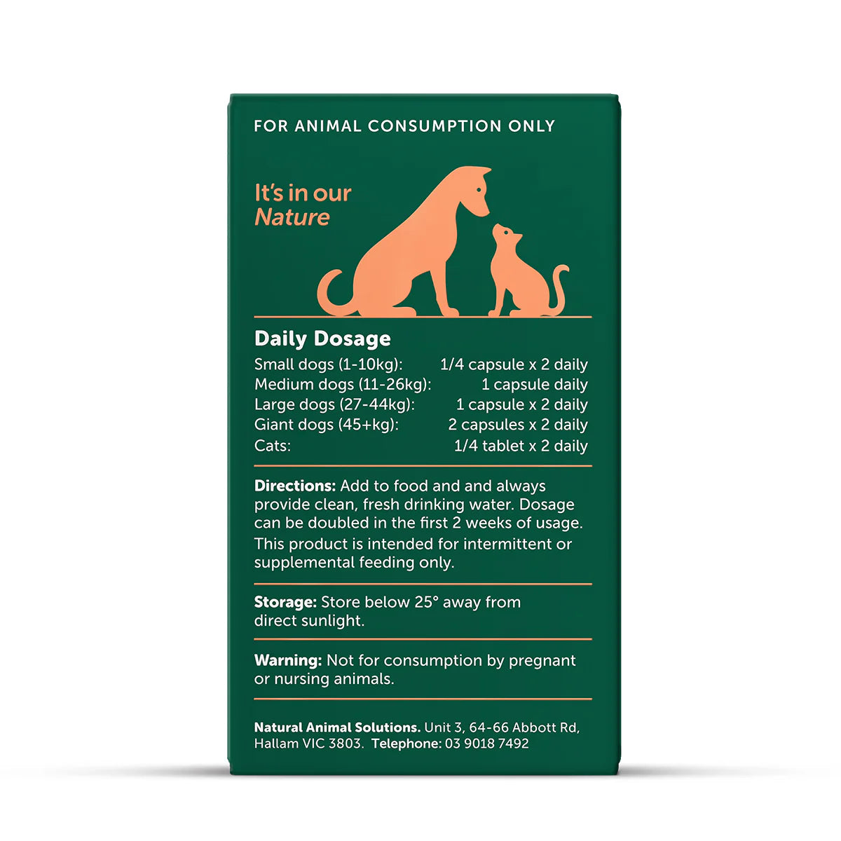 Natural Animal Solutions - OsteoForte - 60 capsules