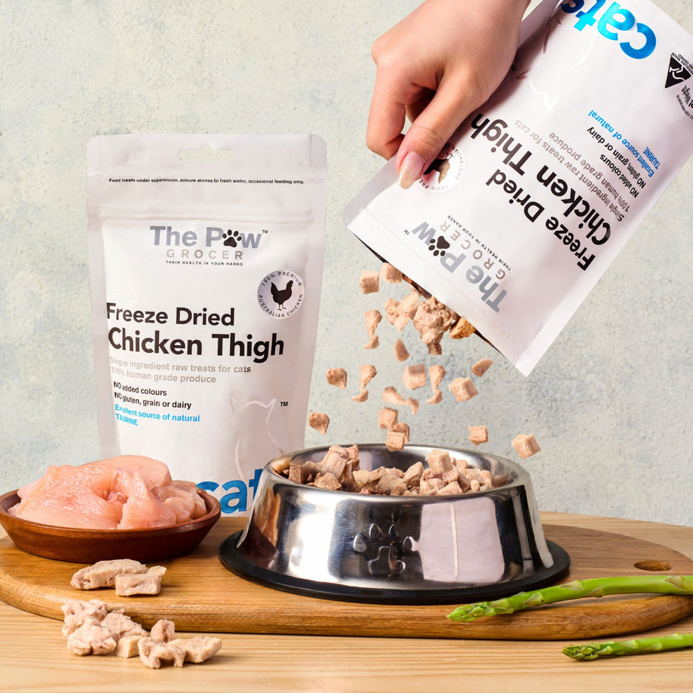 The Paw Grocer White Cat Freeze Dried Chicken Thigh 50G