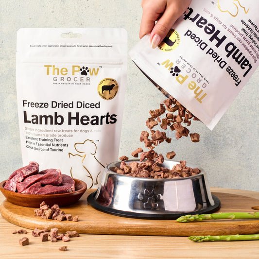 The Paw Grocer White Freeze Dried Lamb Heart Treats 90G