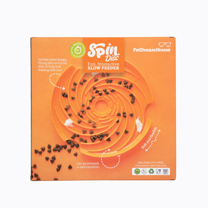 SPIN Interactive 2-in-1 Slow Feeder Lick Pad & Frisbee for Dogs