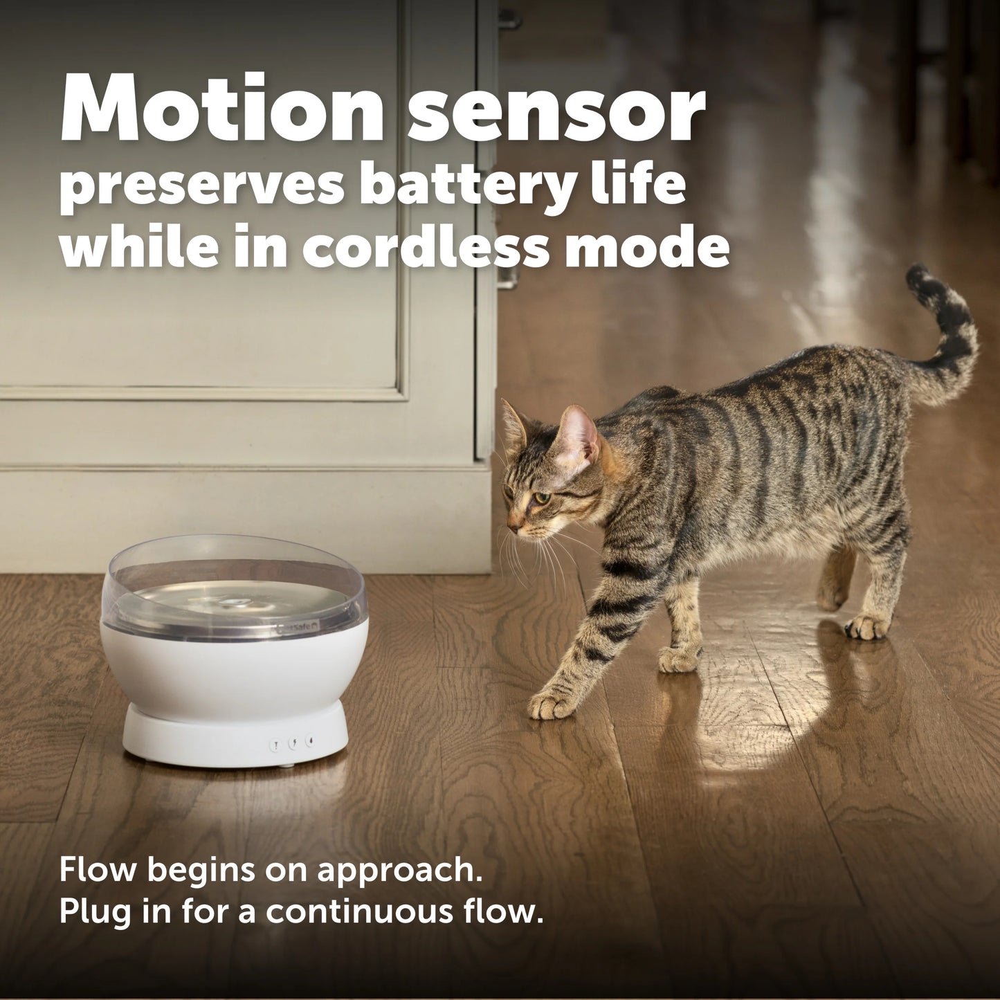 PetSafe – HydroSphere 1.7L Cordless Fountain - Encourages pets to drink more with quietly flowing water