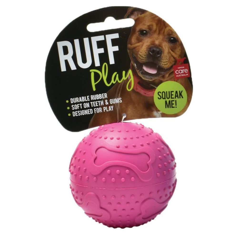 RUFF Play – Rubber Squeaker Ball