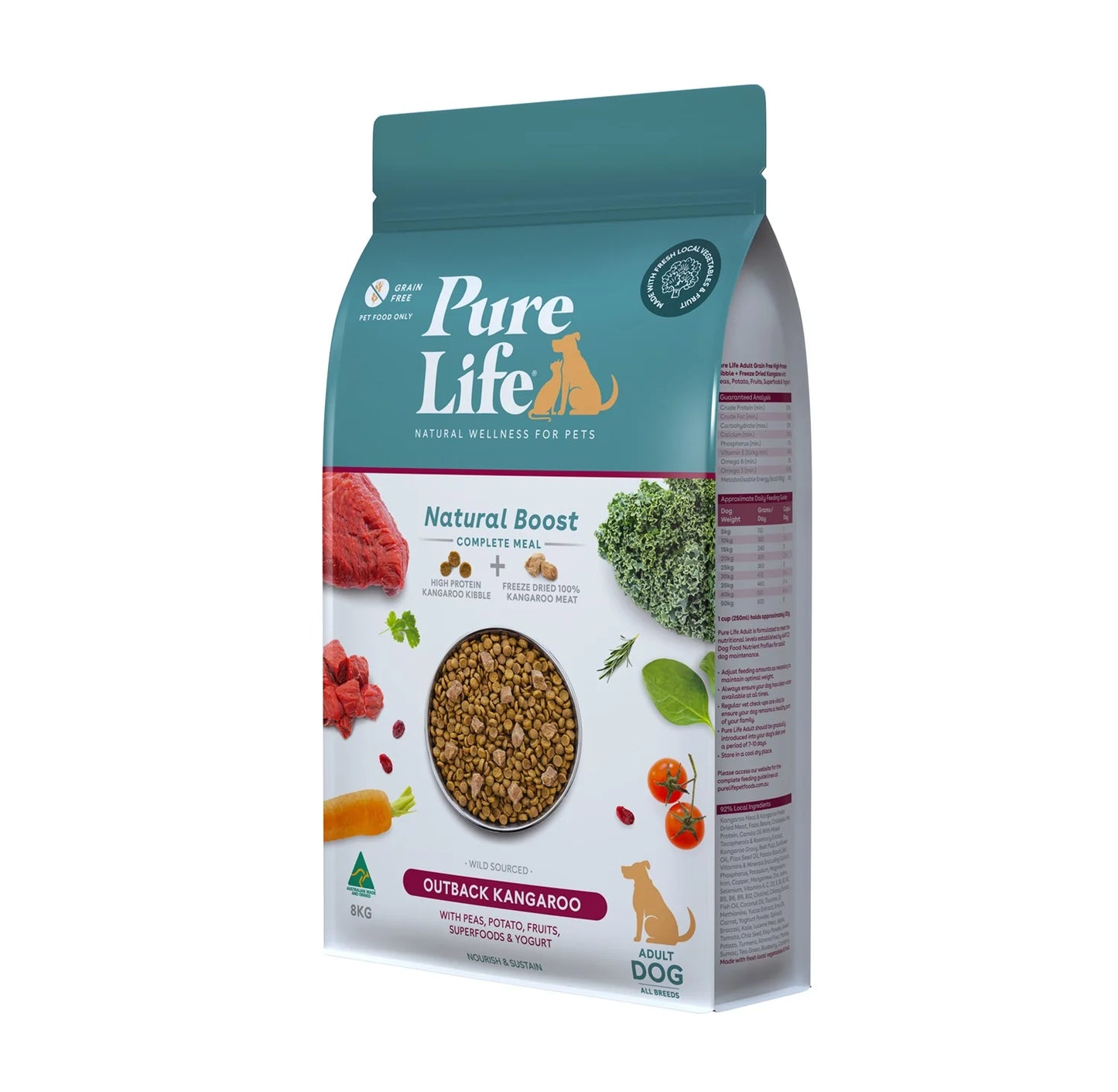 Pure Life – Adult Dog – GRAIN FREE – Outback Kangaroo