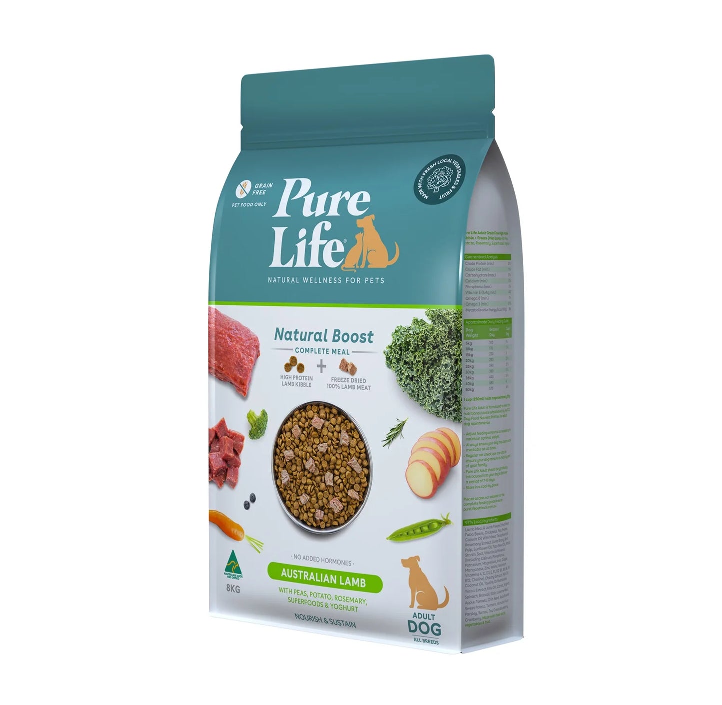 Pure Life – Adult Dog – GRAIN FREE – Australian Lamb