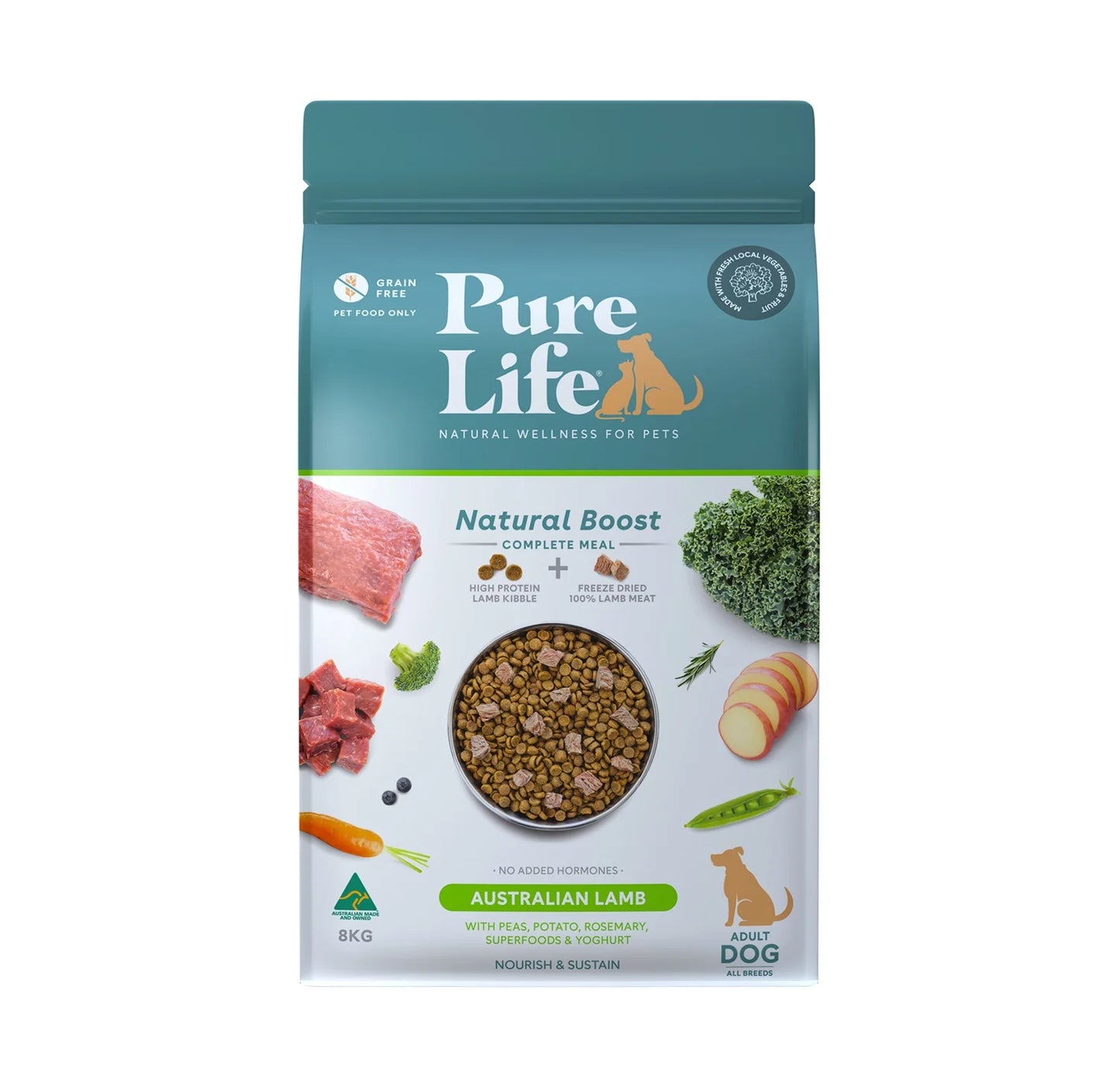 Pure Life – Adult Dog – GRAIN FREE – Australian Lamb