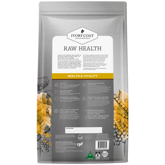 Ivory Coat – Adult Dog – Raw Health – Health & Vitality 1.8kg