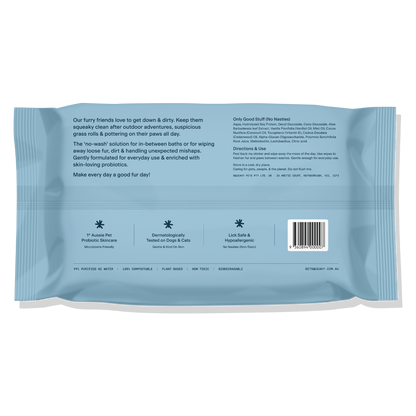 Squeaky Pet Probiotic Pet Wipes Fresh & Zesty 20 Wipes