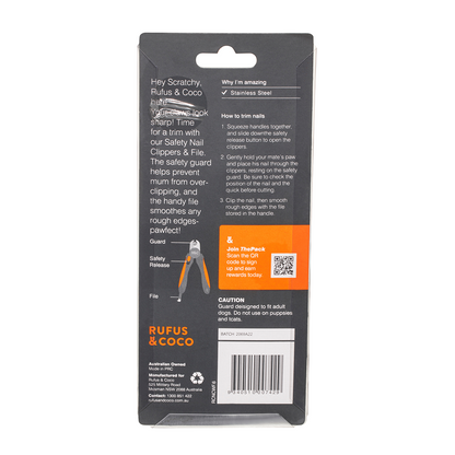 Rufus & Coco Safety Nail Clippers And Nail File
