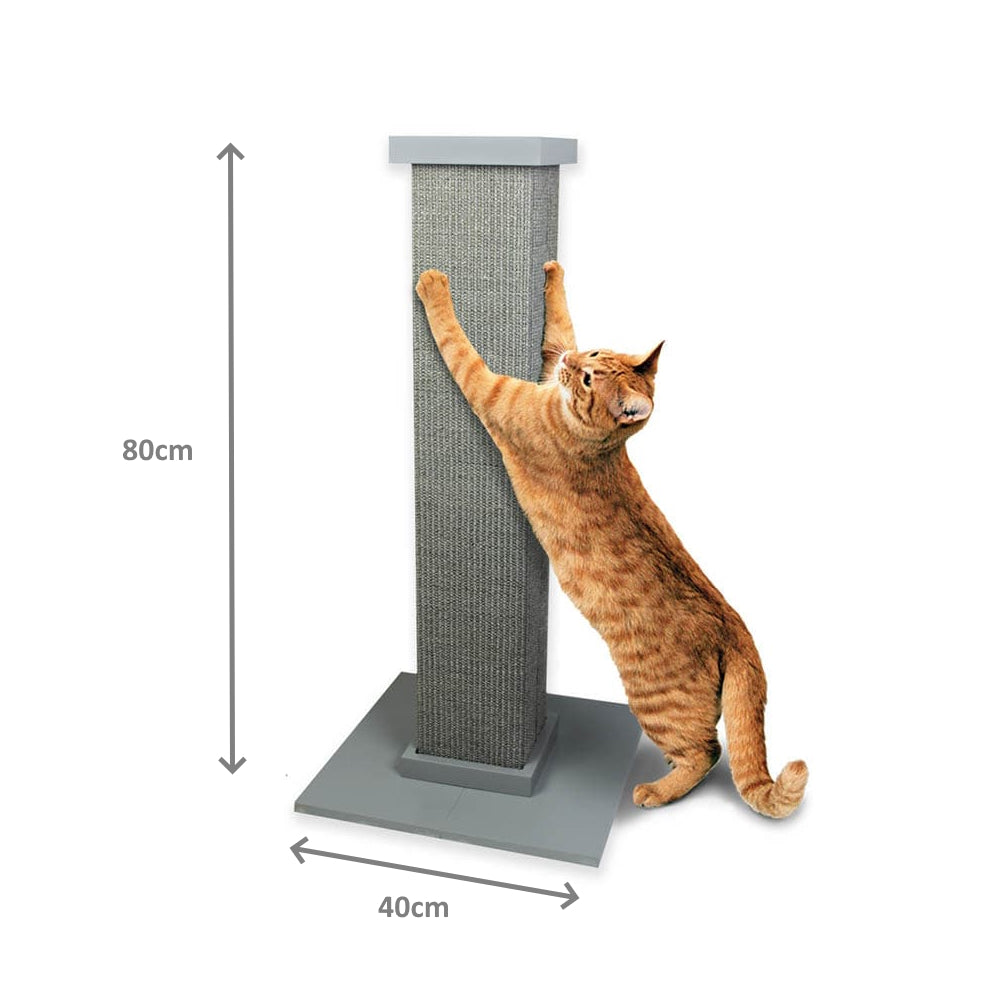 SmartCat Ultimate Heavy-Duty Sisal Cat Scratch Post - Grey