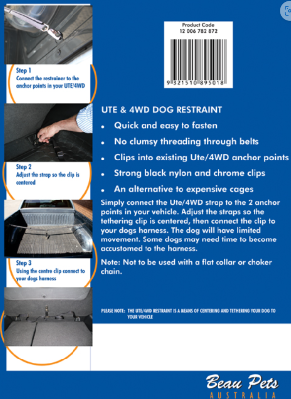 Beau Pets 4WD Restraint