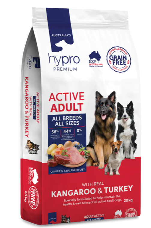 Hypro Premium – Active Adult – Kangaroo & Turkey GRAIN FREE