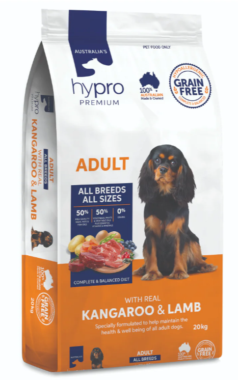 Hypro Premium – Adult Dog – Kangaroo & Lamb GRAIN FREE