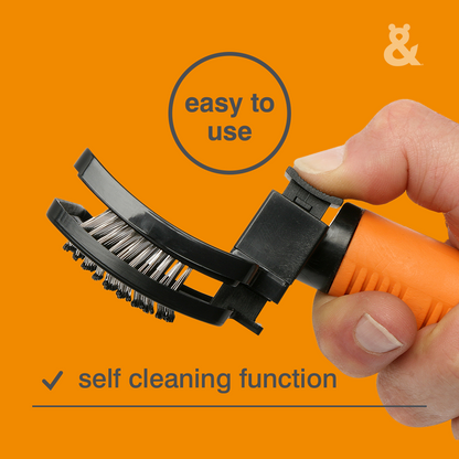 Rufus & Coco Self Cleaning Slicker Brush