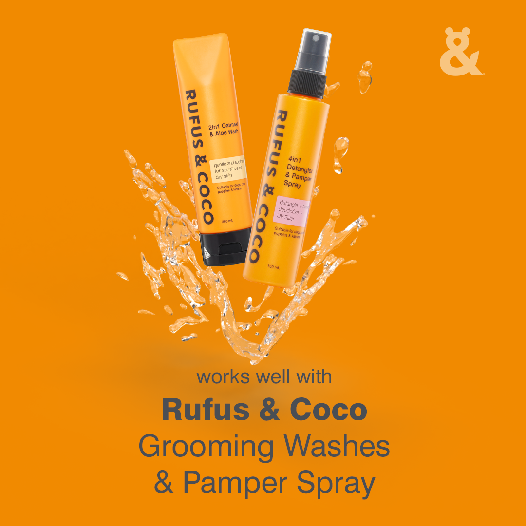 Rufus & Coco Self Cleaning Slicker Brush