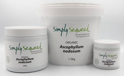 Simply Seaweed is a natural supplement for your pet, organically produced with no additives, preservatives or colouring.