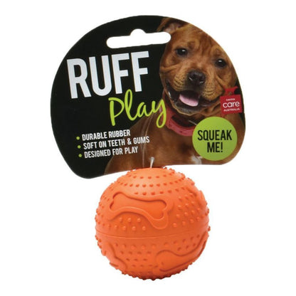 RUFF Play – Rubber Squeaker Ball