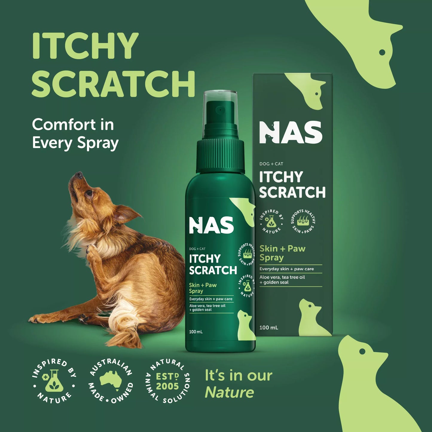 Natural Animal Solutions - Itchy Scratch - 100ml