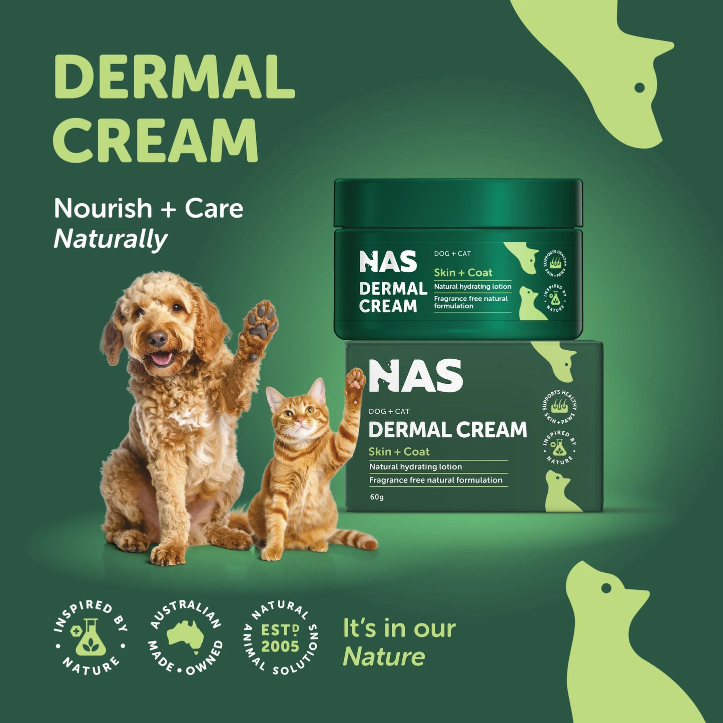Natural Animal Solutions - Dermal Cream - 60g