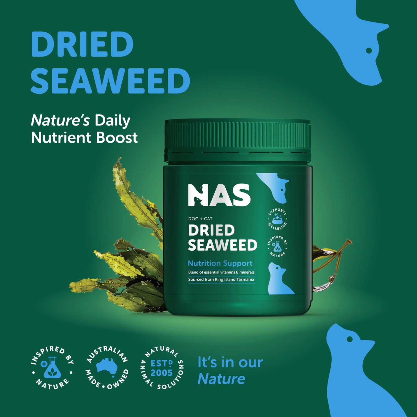 Natural Animal Solutions - Dried Seaweed - 300g