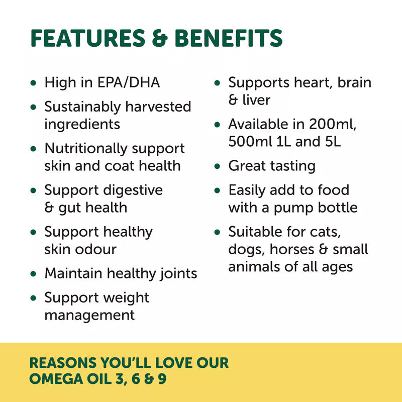 Natural Animal Solutions – Omega Oil 3, 6 & 9