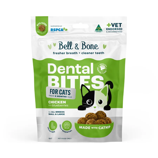 Bell & Bone Cat Dental Bites Chicken Blueberry 80G