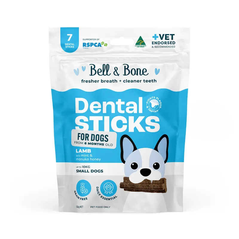 Bell & Bone Dog Dental Sticks Chicken Lamb Mint & Manuka Honey