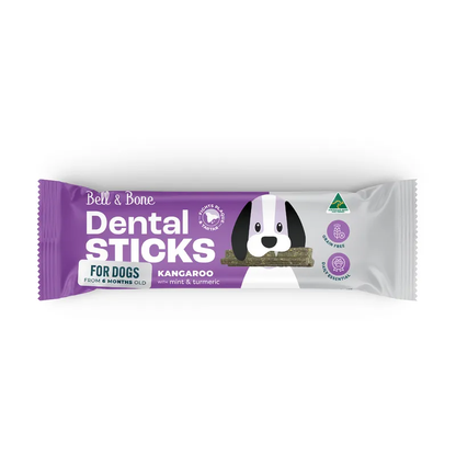 Bell & Bone Dog Dental Sticks Roo Mint Turmeric  44Pk
