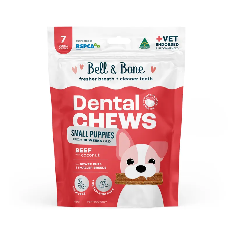 Bell & Bone Puppy Dental Chews Beef & Coconut