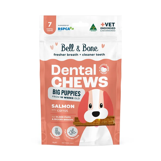Bell & Bone Puppy Dental Chews Salmon & Carrot