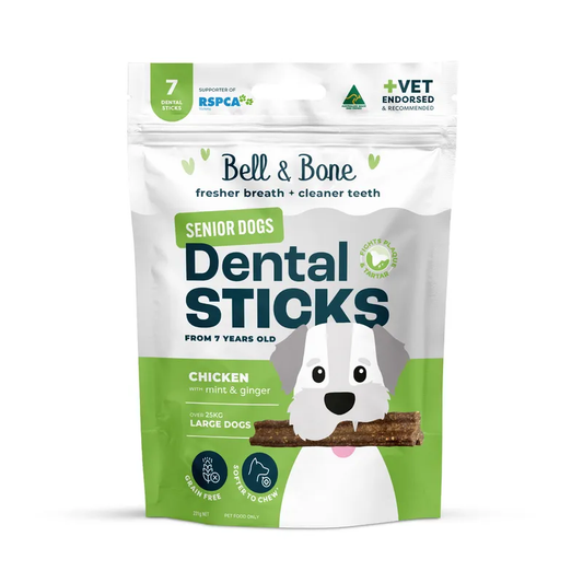 Bell & Bone Senior Dental Sticks Chicken Mint Ginger