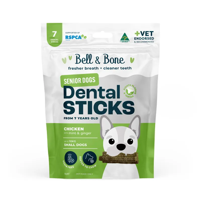 Bell & Bone Senior Dental Sticks Chicken Mint Ginger