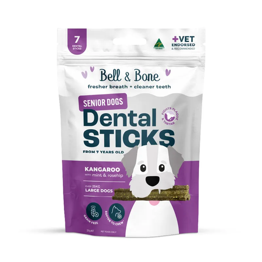 Bell & Bone Senior Dental Sticks Roo Mint Rosehip