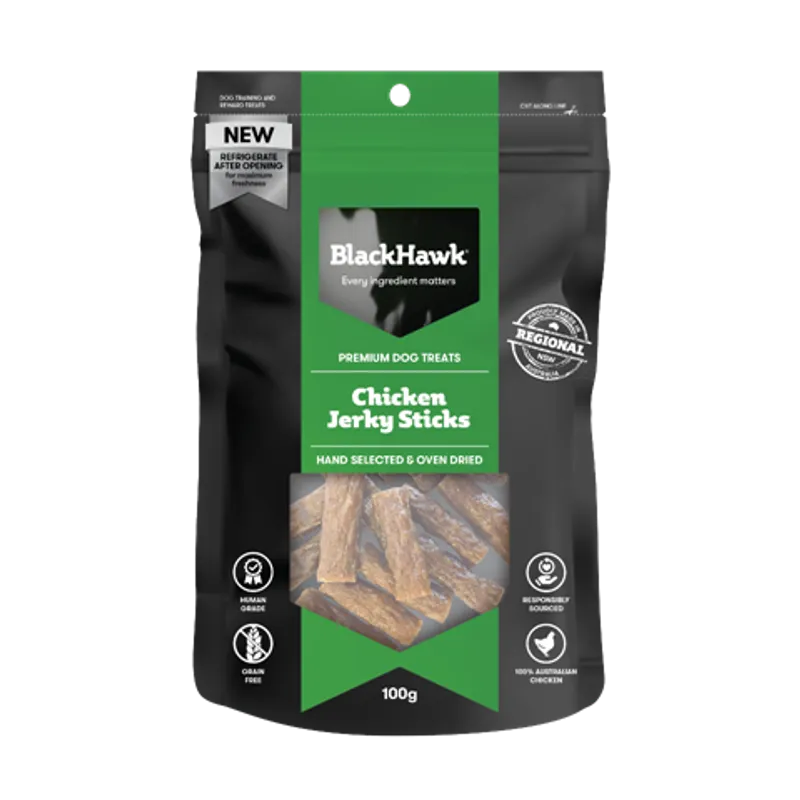 Black Hawk Dog Treats Chicken Jerky Sticks