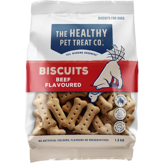 Healthy Pet Treat Co Beef Biscuits 1.5Kg