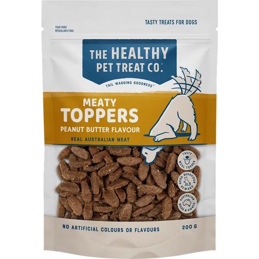 Healthy Pet Treat Co Meaty Toppers Peanut Butter 200G