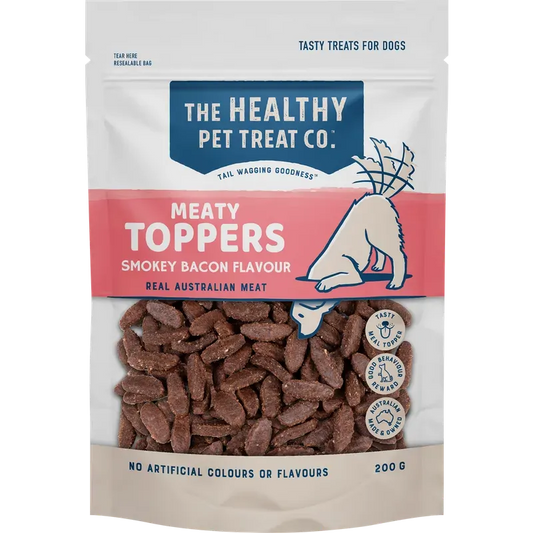 Healthy Pet Treat Co Meaty Toppers Smokey Bacon 200G
