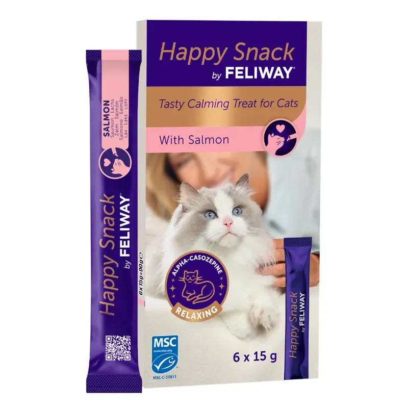 Feliway Happy Snack Calming Treats available in 24Pk & 6Pk - 2 Flavours
