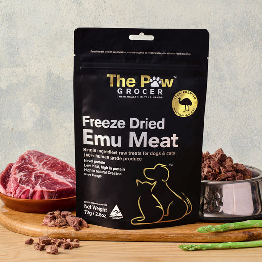 The Paw Grocer Black Label Freeze Dried Emu Meat 72G