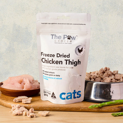 The Paw Grocer White Cat Freeze Dried Chicken Thigh 50G