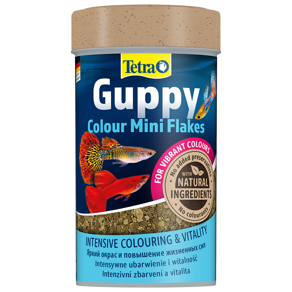 Tetra – Guppy – Colour Mini Flakes - 30g -  complete food for all guppies and other livebearers